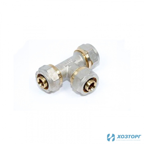 Тройник Damento 16х16х16 ц/ц/ц (10/150)