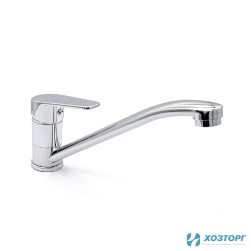 Смеситель  д/кухни Kranar KС 2122-N, шаровый, хром, излив длинный нос, п/г, без подводки (2/20)