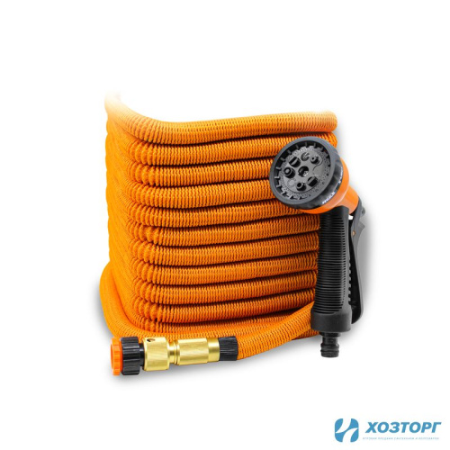 Шланг поливочный растягивающийся GRASSMAN 100 FT10  30 м. с пистолетом, адаптером, соединителем (1/8)