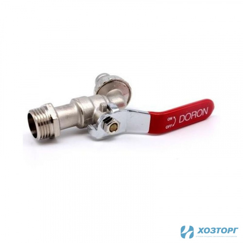 Кран шаровой с носиком 1/2" нар.рез. DORON (4/64)