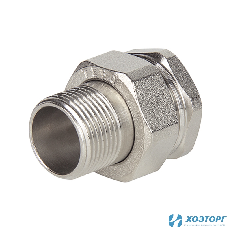 Американка прямая 15 (1/2") внутренняя/наружная резьба TEBO (12/216)