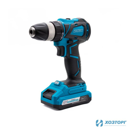  Дрель аккумуляторная ВАРЯГ ДА-21/2Н (БЕСЩЕТОЧНАЯ, 21В, пат10мм, 2 скорости, 50Нм, АКБ Li-ion 2,0Ач) кейс, 2 АКБ, З/У (5/5)