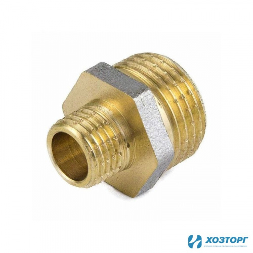 Ниппель переходной 20*15 (3/4"х1/2") наружная резьба TIM SM023 (10/200)