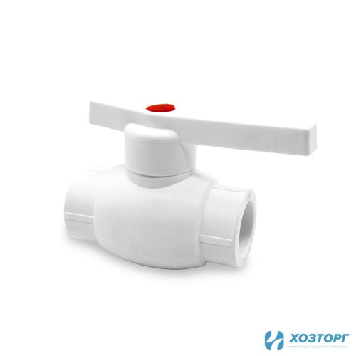 Кран шаровый 1v  20 Damento белый (10/60)